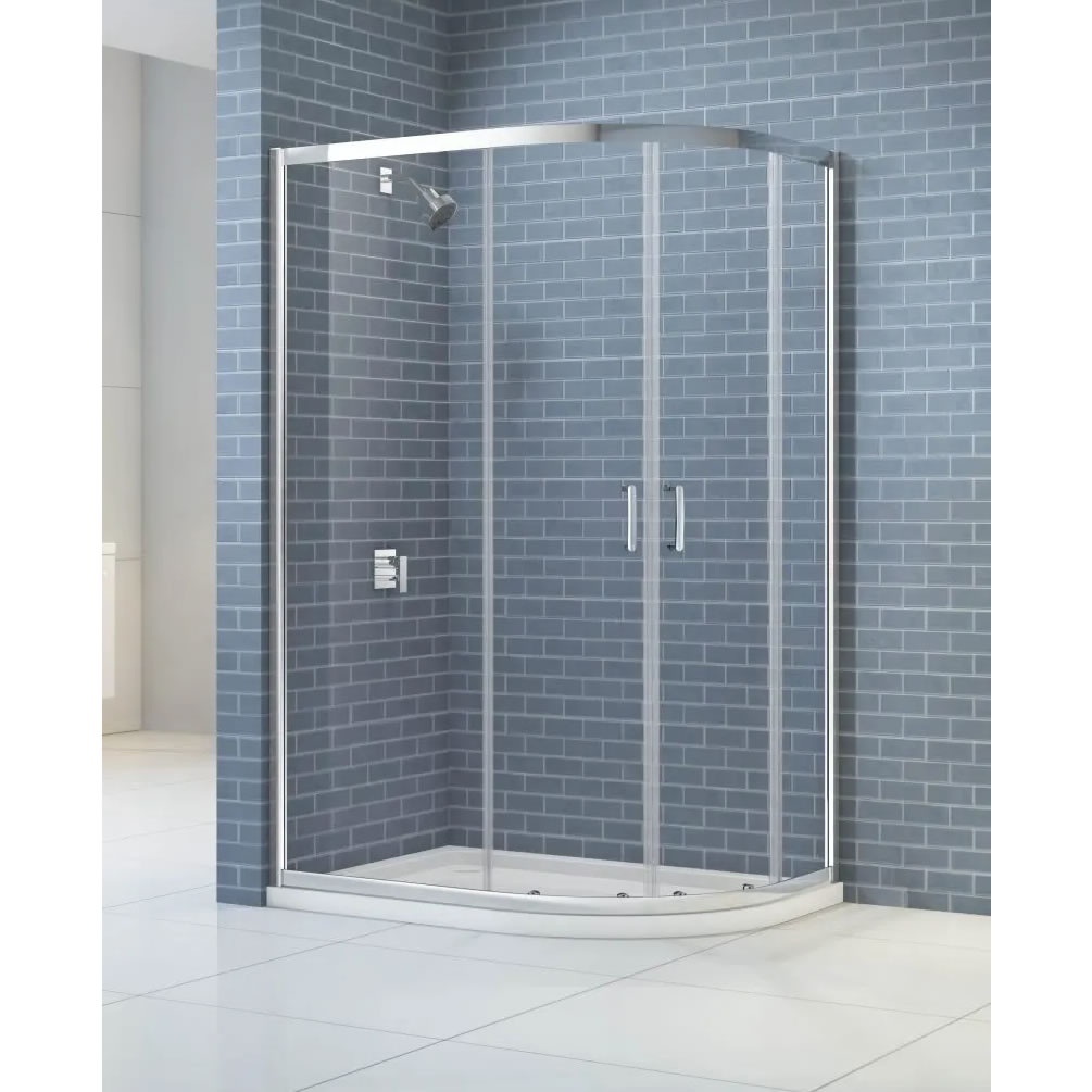 Lifestyle image of Merlyn IQ 900 x 800mm Double-Door Offset Shower Quadrant